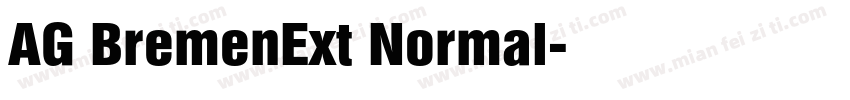 AG BremenExt Normal字体转换